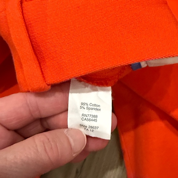 J. Crew City Fit Stretch Side Zip Ankle Bold Red Trousers/ Pants - Holiday - 6 - Picture 6 of 7